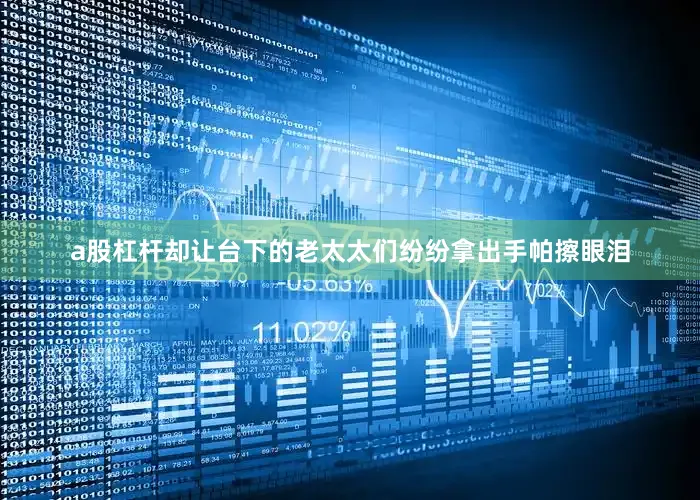 a股杠杆却让台下的老太太们纷纷拿出手帕擦眼泪