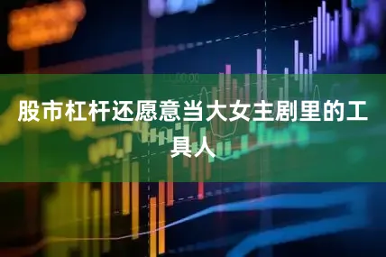 股市杠杆还愿意当大女主剧里的工具人